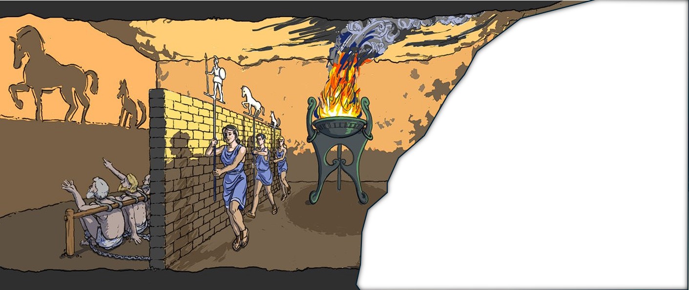 first part of allegory of the cave
