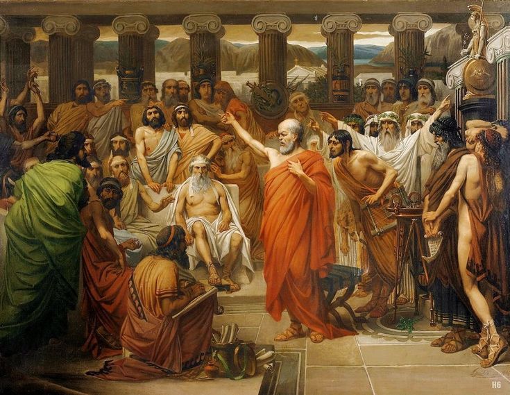 The speech of Socrates by Louis Joseph Lebrun (1867)